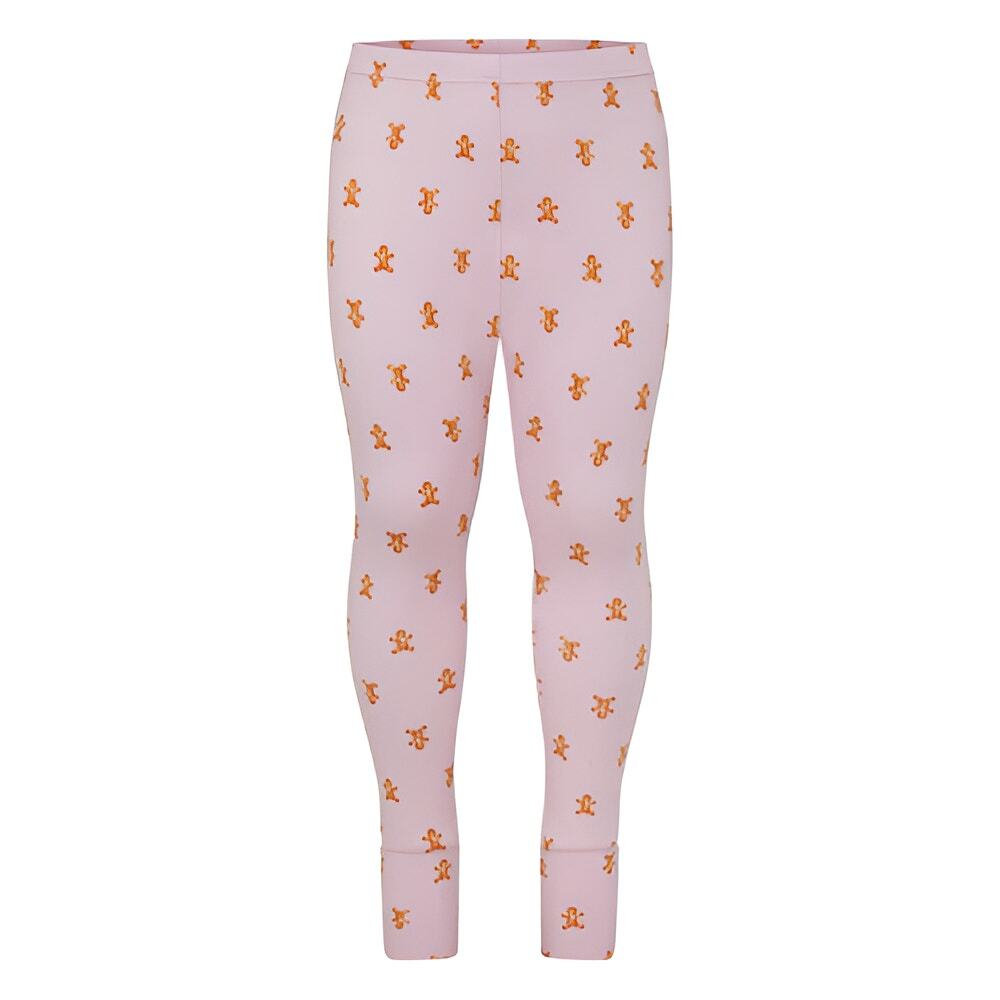 Skims Girls Gingerbread Holiday‎ Christmas Sleep Lounge Pajama Pants Size 7 Pink